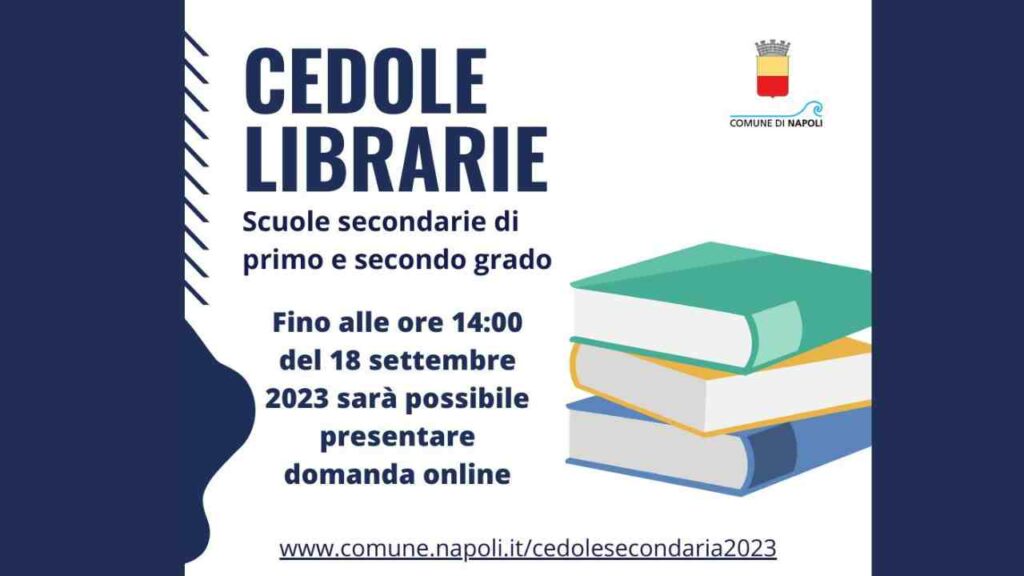 Cedole librarie Comune di Napoli: info e data scadenza