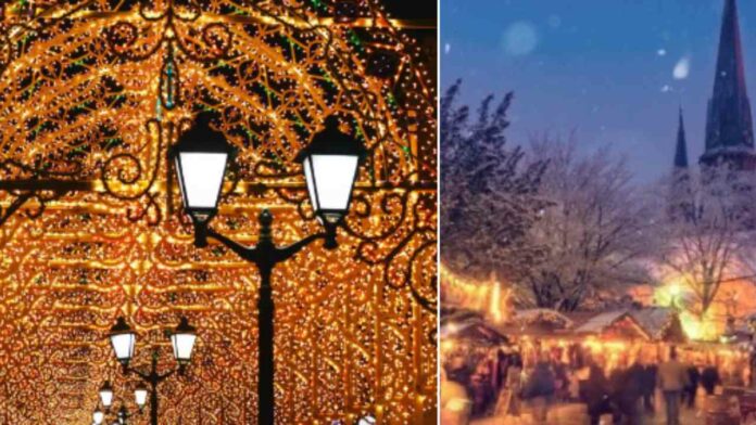 In Campania un altro villaggio di Natale: luminarie e tunnel record