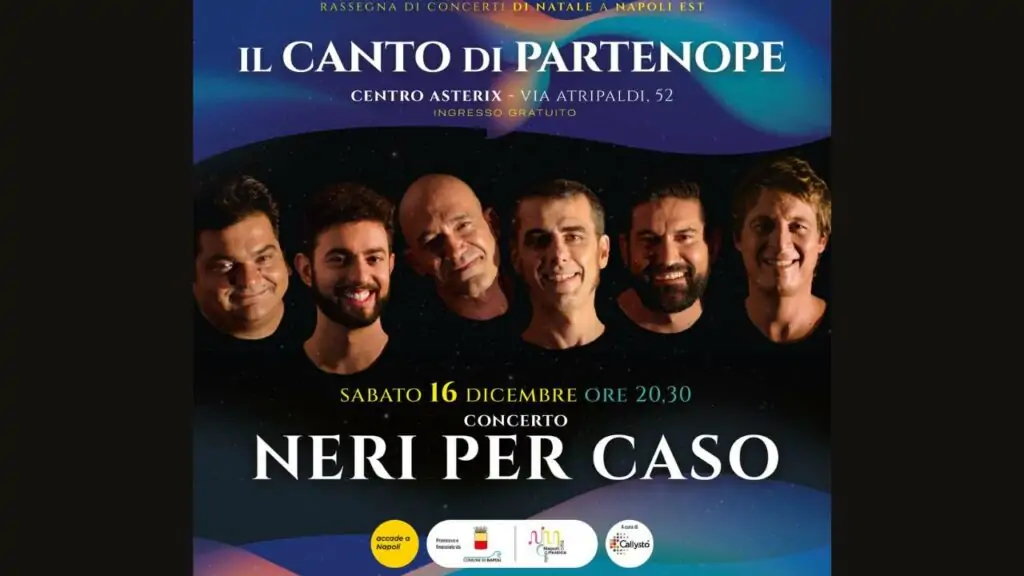 Neri per Caso, concerto gratis a Napoli: come prenotarsi