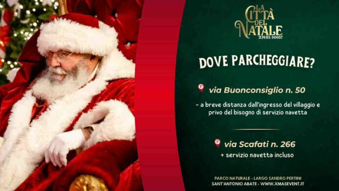 Dove parcheggiare per la città di Natale di Sant'Antonio Abate