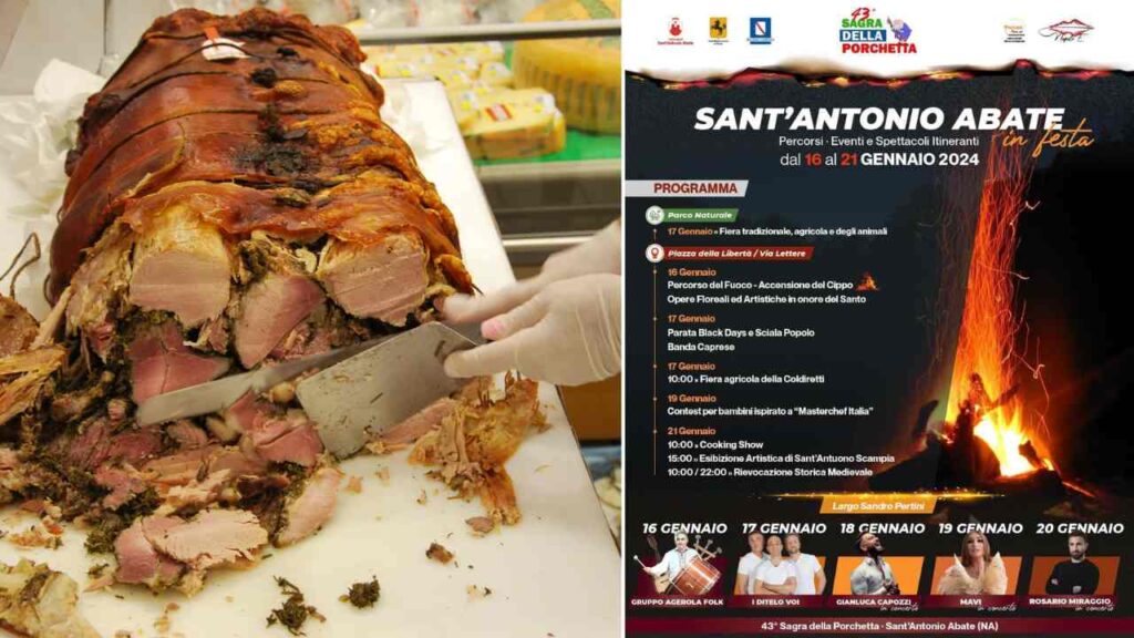 A Sant’Antonio Abate arriva la 43esima sagra della Porchetta: le date